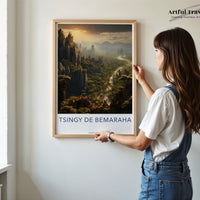 Tsingy de Bemaraha Poster - Madagascar Wall Art