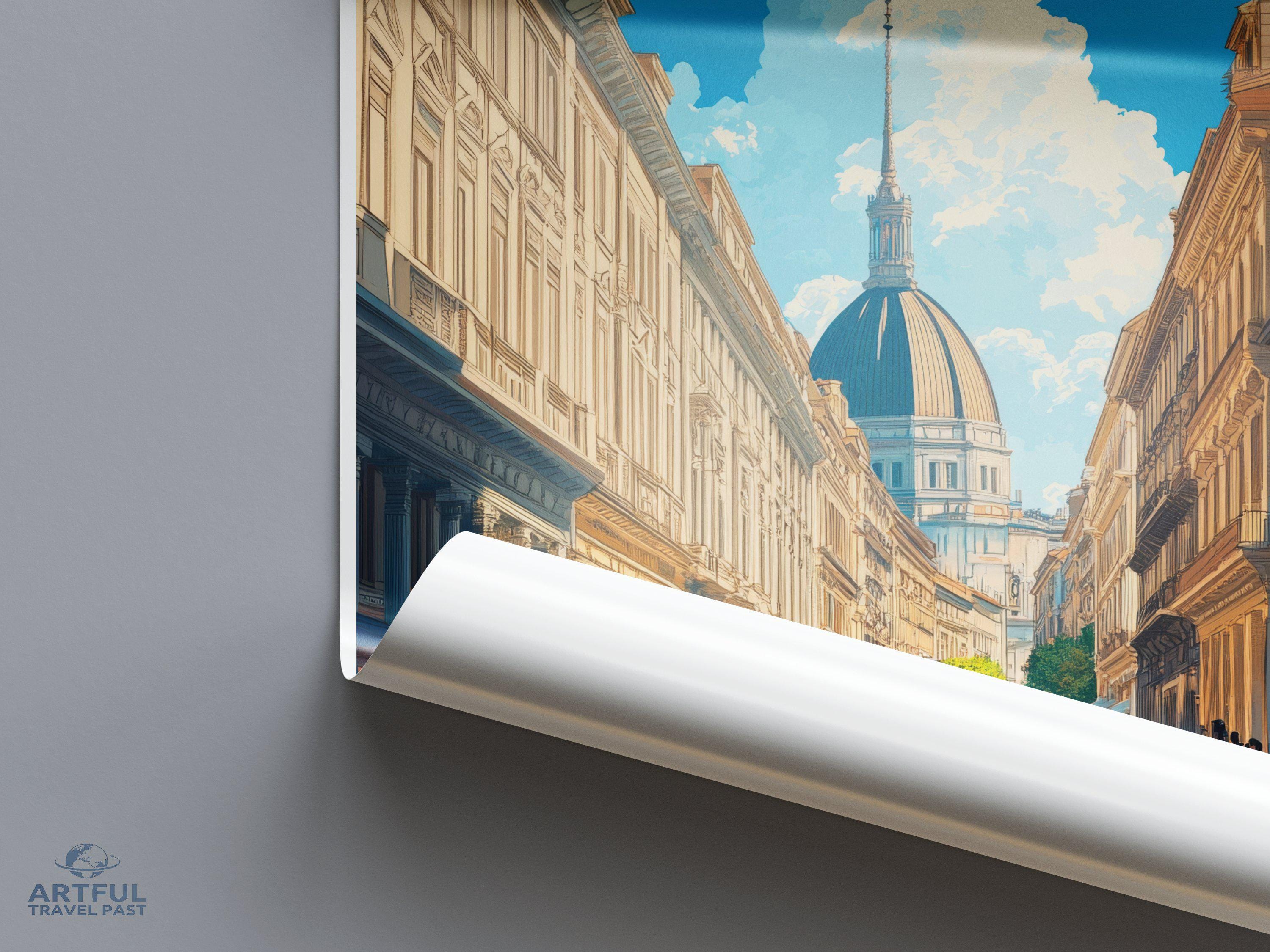 Turin Poster - Italy Wall Art