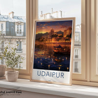 Udaipur Poster | Rajasthan Wall Art | India Decor