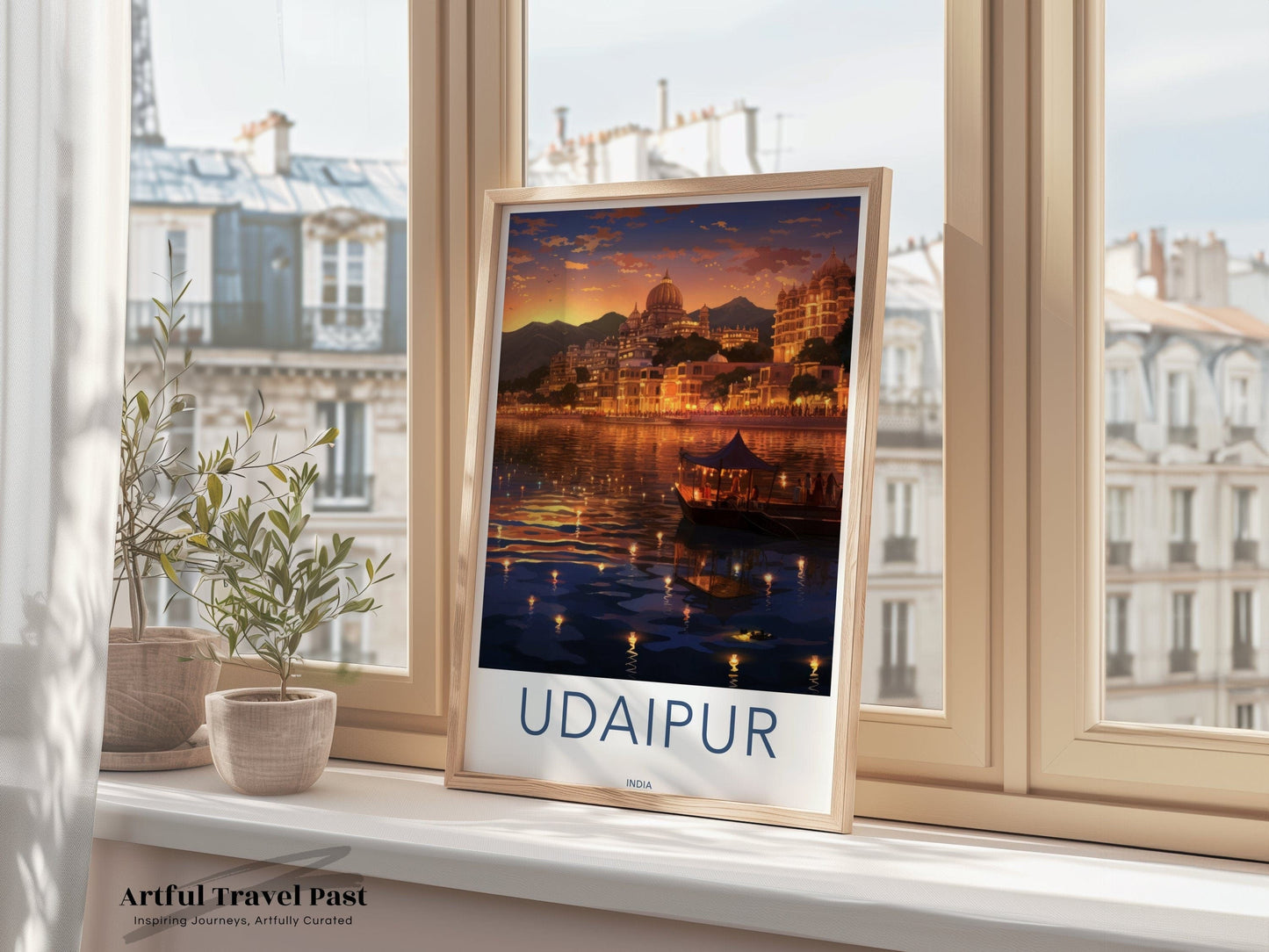 Udaipur Poster | Rajasthan Wall Art | India Decor