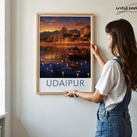 Udaipur Poster | Rajasthan Wall Art | India Decor