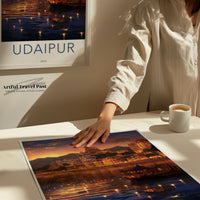 Udaipur Poster | Rajasthan Wall Art | India Decor