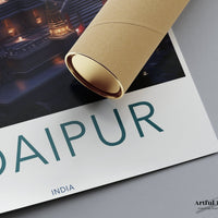 Udaipur Poster | Rajasthan Wall Art | India Decor