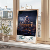Udaipur Poster | Rajasthan Wall Art | India Decor