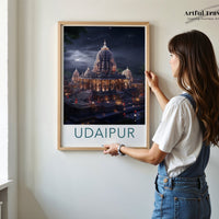 Udaipur Poster | Rajasthan Wall Art | India Decor