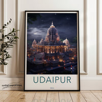 Udaipur Poster | Rajasthan Wall Art | India Decor