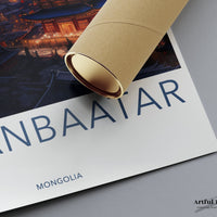 Ulaanbaatar Poster - Mongolia Wall Art
