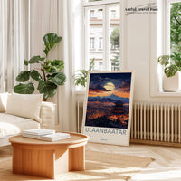 Ulaanbaatar Poster - Mongolia Wall Art