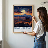 Ulaanbaatar Poster - Mongolia Wall Art