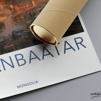 Ulaanbaatar Poster | Mongolia Wall Art | Asia Decor