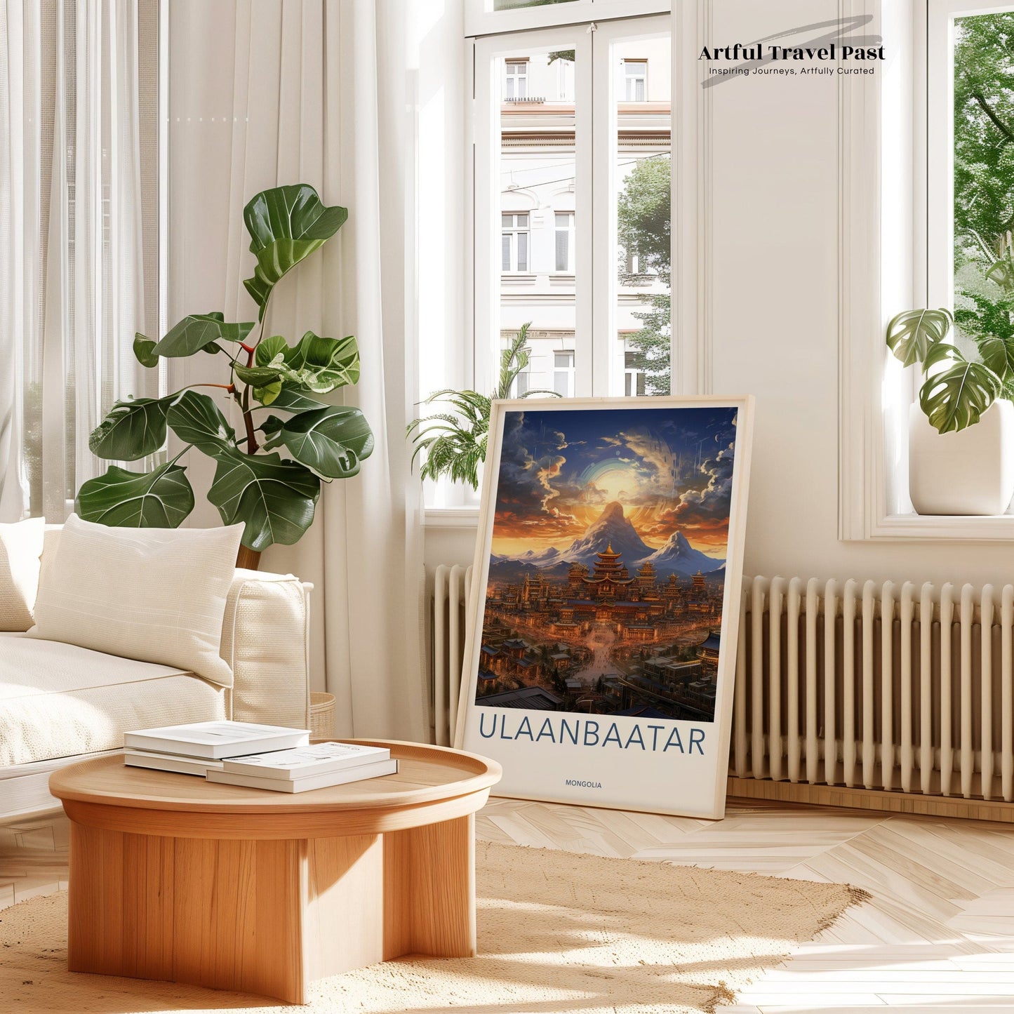 Ulaanbaatar Poster | Mongolia Wall Art | Asia Decor