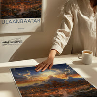 Ulaanbaatar Poster | Mongolia Wall Art | Asia Decor
