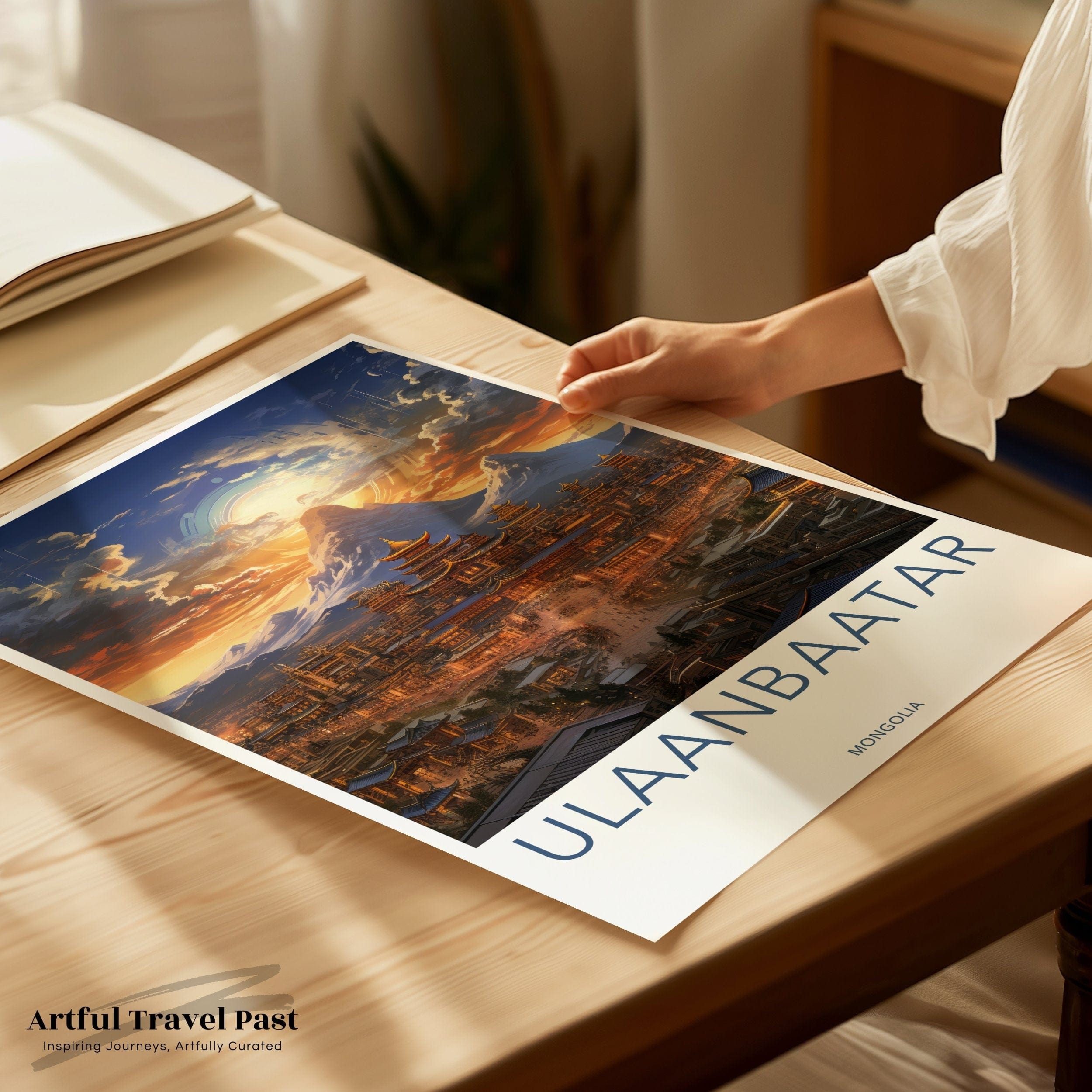 Ulaanbaatar Poster | Mongolia Wall Art | Asia Decor