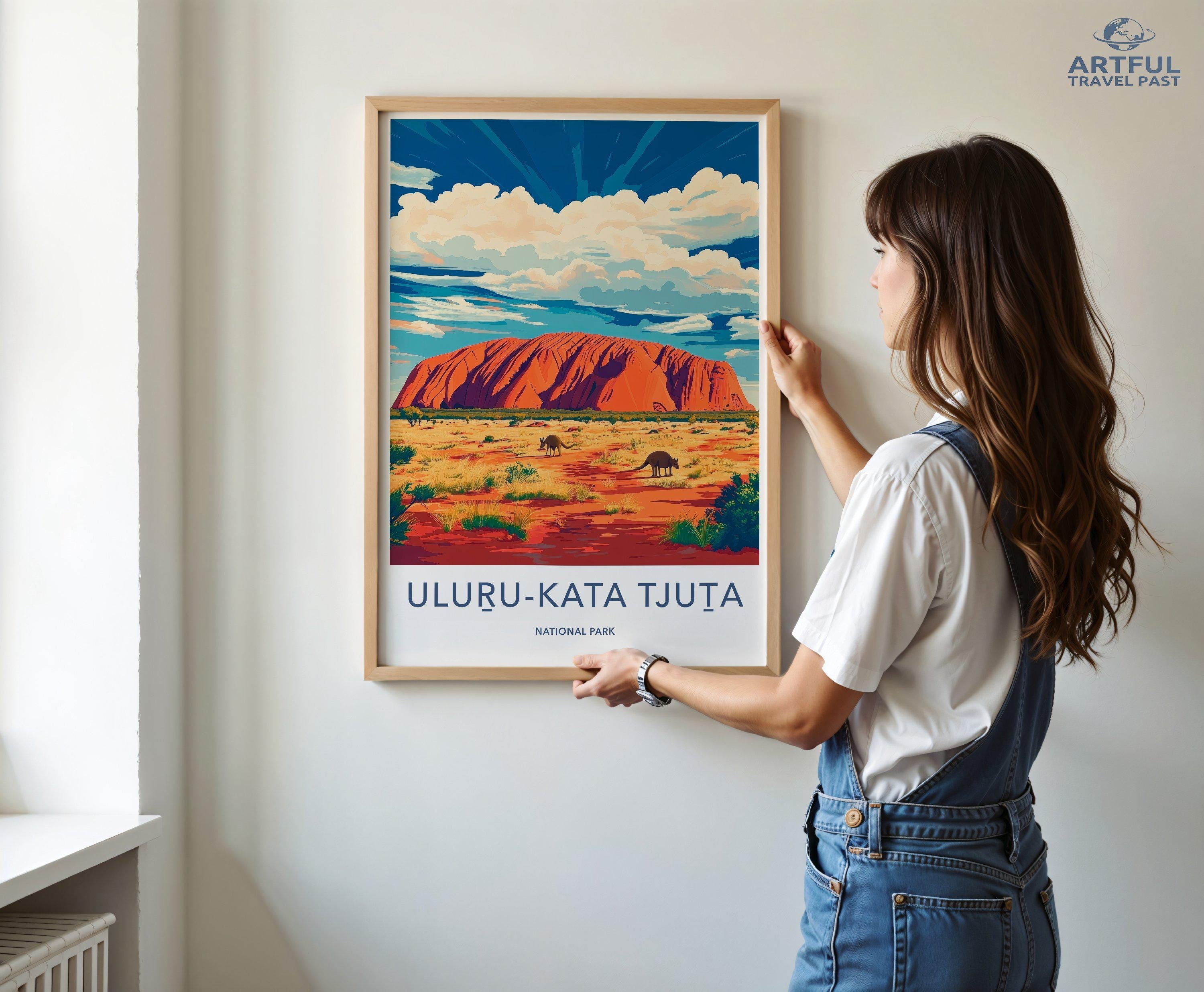 Uluru Kata Tjuta National Park Poster | Australia Wall Art