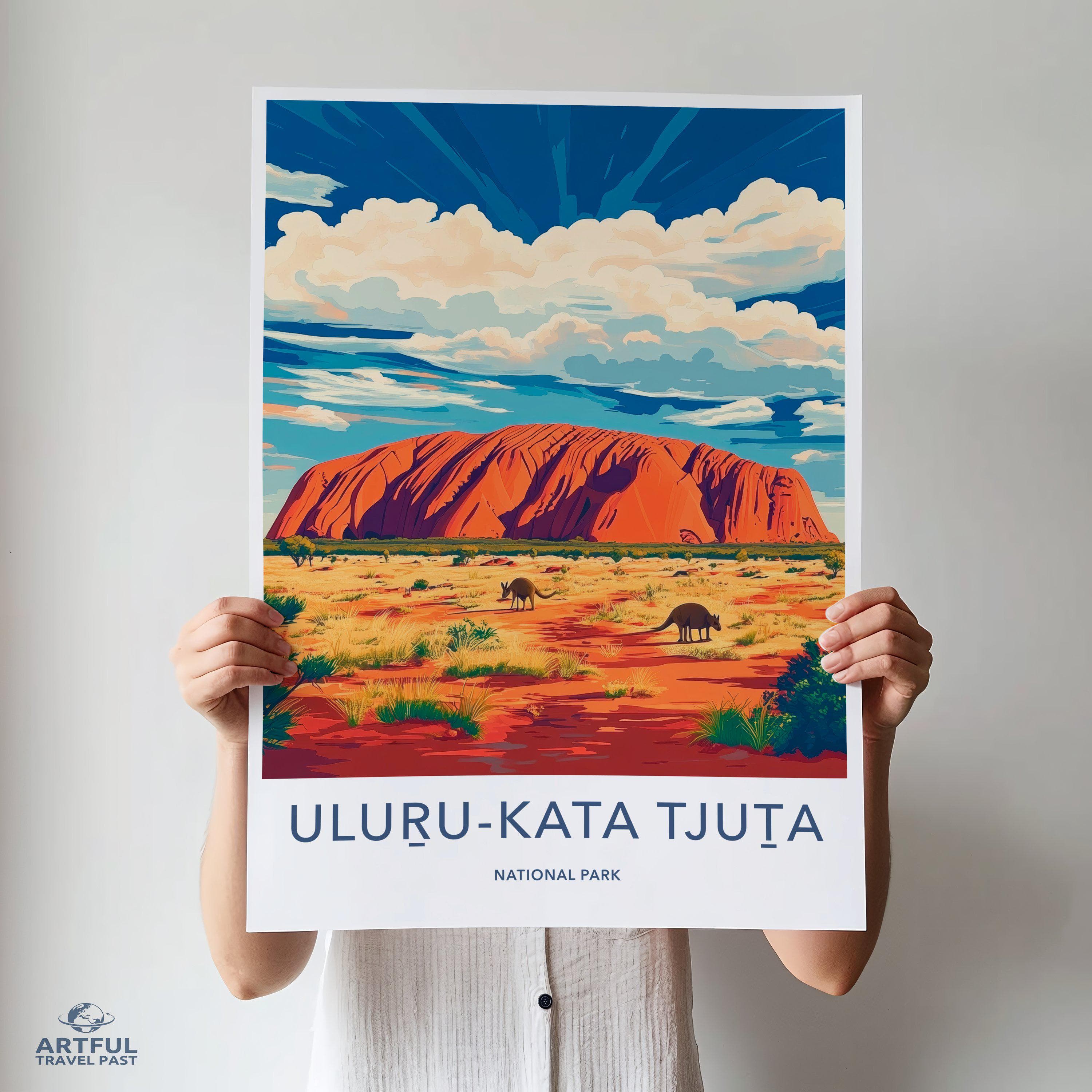 Uluru Kata Tjuta National Park Poster | Australia Wall Art