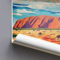 Uluru Kata Tjuta Poster - Australia Wall Art