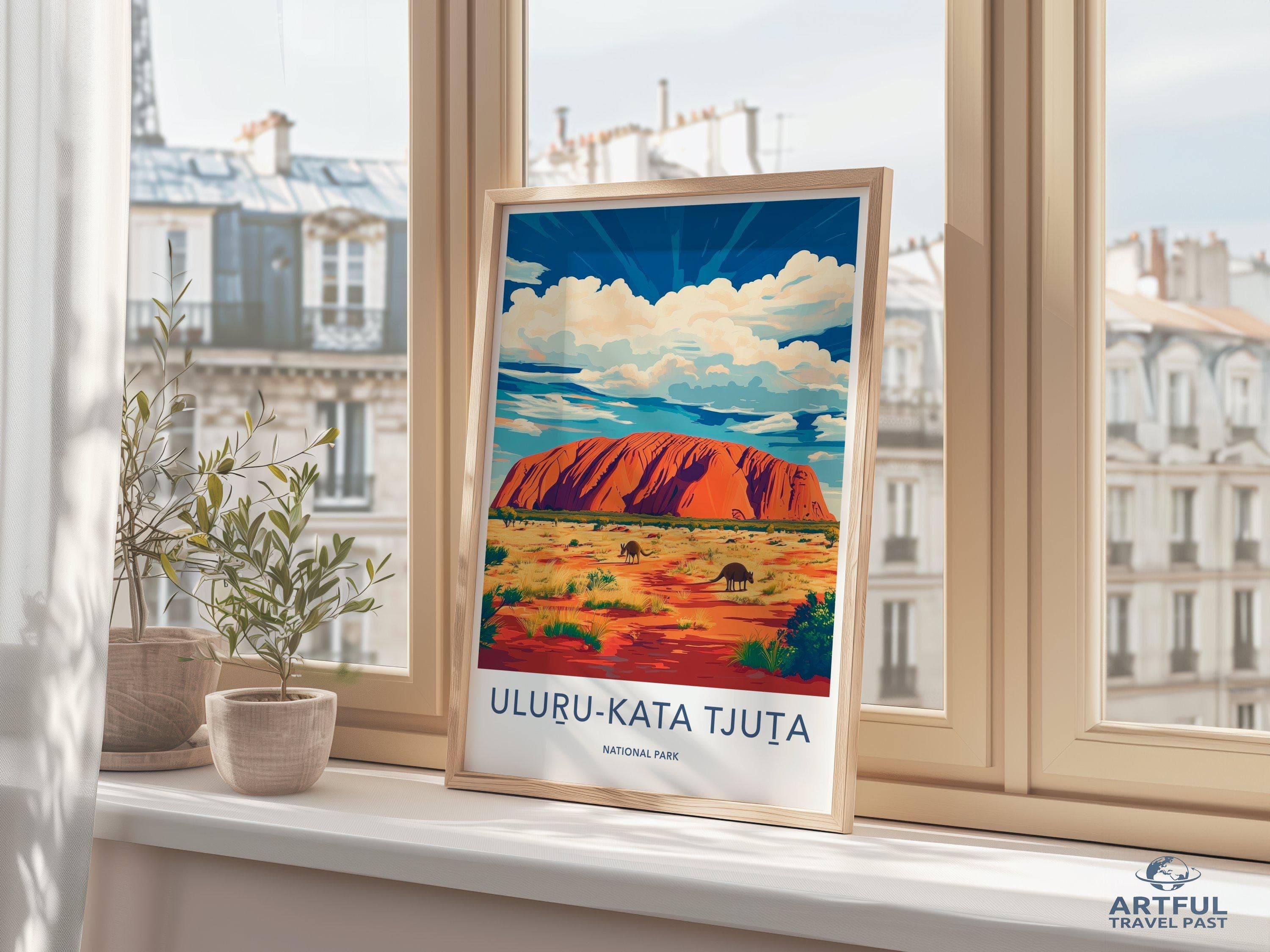 Uluru Kata Tjuta Poster - Australia Wall Art