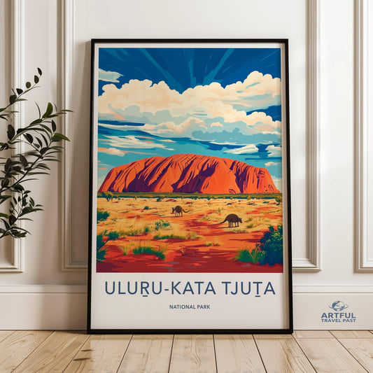 Uluru Kata Tjuta Poster - Australia Wall Art