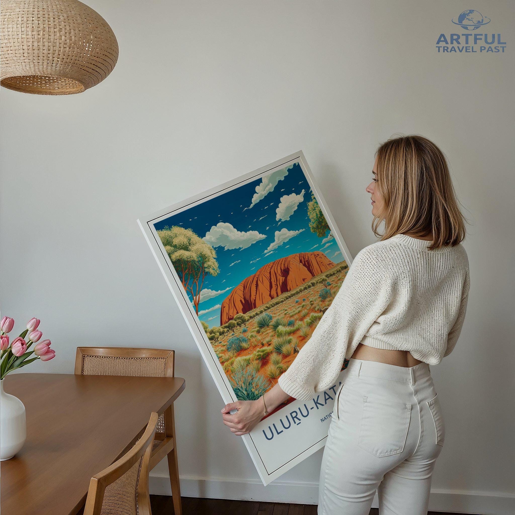 Uluru Kata Tjuta Poster - Australia Wall Art