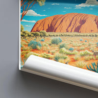 Uluru Kata Tjuta Poster - Australia Wall Art