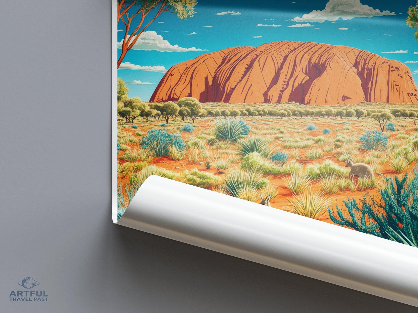 Uluru Kata Tjuta Poster - Australia Wall Art