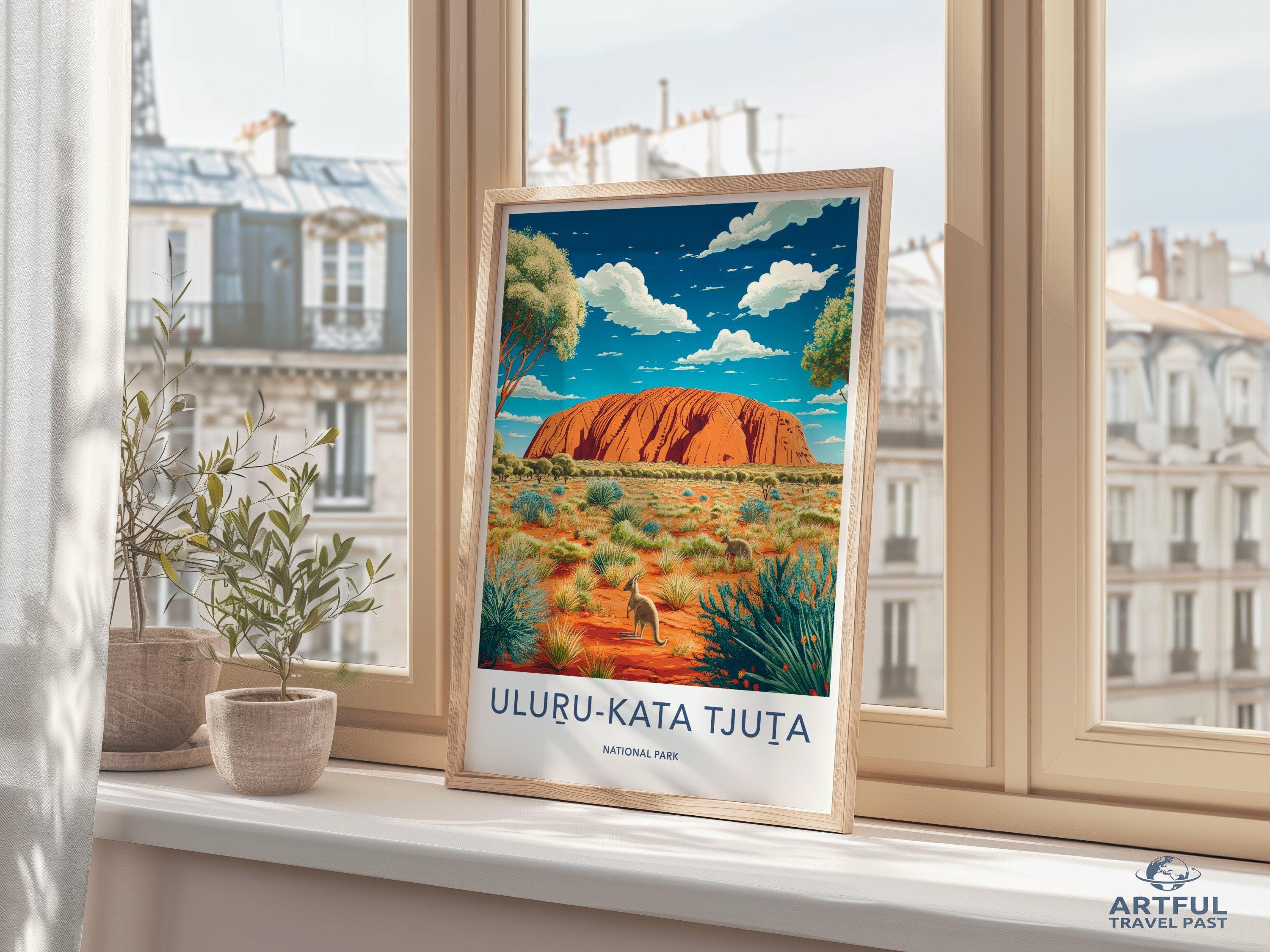 Uluru Kata Tjuta Poster - Australia Wall Art