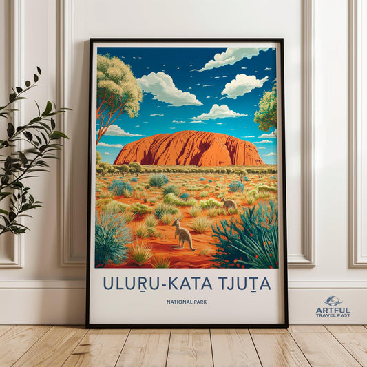 Uluru Kata Tjuta Poster - Australia Wall Art