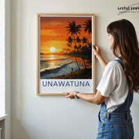 Unawatuna Poster - Sri Lanka Wall Art