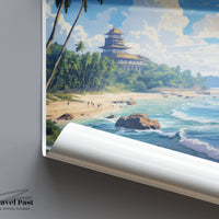 Unawatuna Poster | Sri Lanka Wall Art | Asia Decor