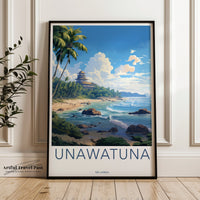 Unawatuna Poster | Sri Lanka Wall Art | Asia Decor