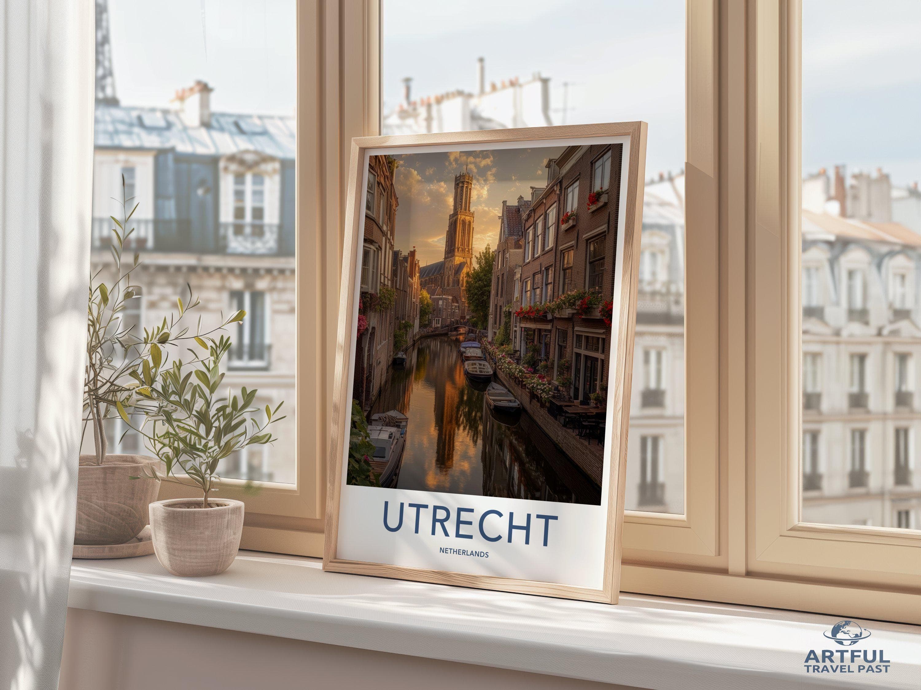 Utrecht Poster | Netherlands Wall Art | Europe Decor