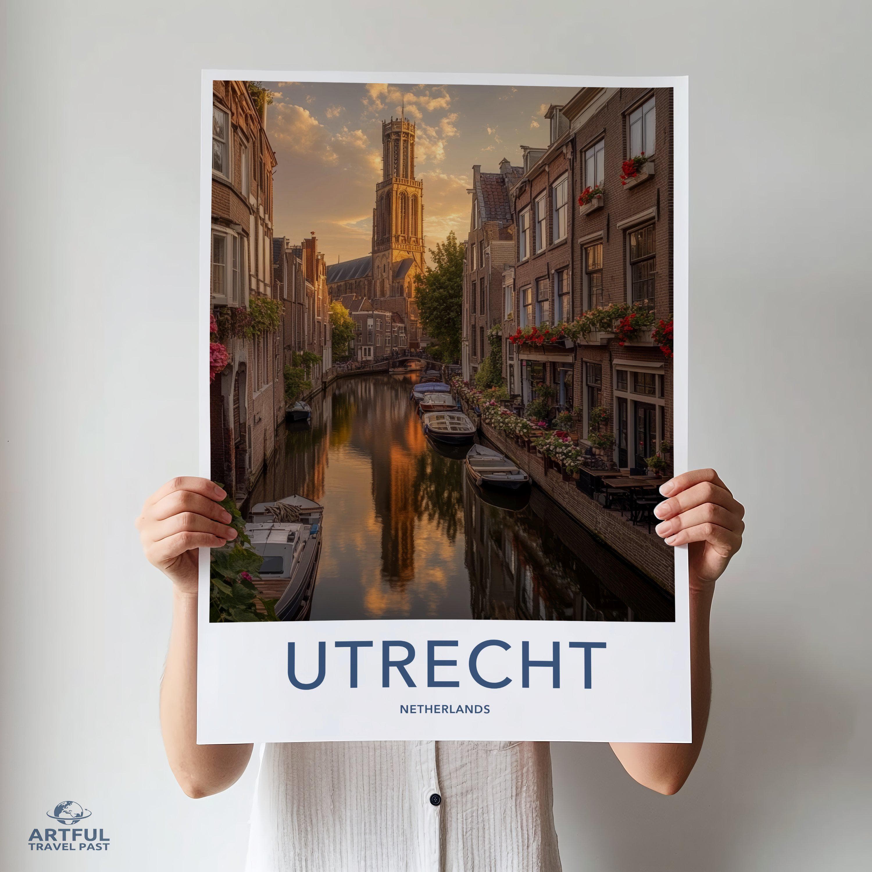 Utrecht Poster | Netherlands Wall Art | Europe Decor