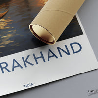 Uttarakhand Poster | India Wall Art | South Asia Decor