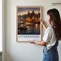 Uttarakhand Poster | India Wall Art | South Asia Decor
