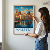 Valletta Poster - Malta Wall Art