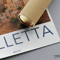 Valletta Poster - Malta Wall Art