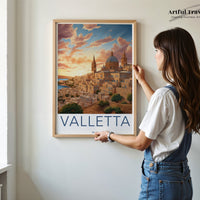 Valletta Poster - Malta Wall Art