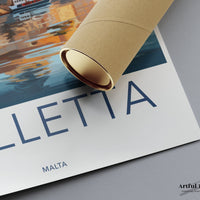 Valletta Poster | Malta Wall Art | Europe Decor