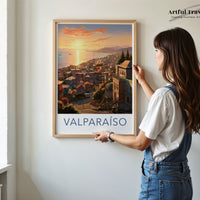 Valparaíso Poster - Chile Wall Art