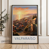 Valparaíso Poster - Chile Wall Art