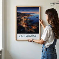 Valparaíso Poster - Chile Wall Art