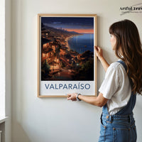 Valparaíso Poster - Chile Wall Art