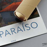 Valparaíso Poster | Chile Wall Art | South America Decor