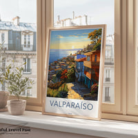 Valparaíso Poster | Chile Wall Art | South America Decor