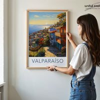 Valparaíso Poster | Chile Wall Art | South America Decor