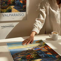 Valparaíso Poster | Chile Wall Art | South America Decor