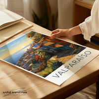 Valparaíso Poster | Chile Wall Art | South America Decor