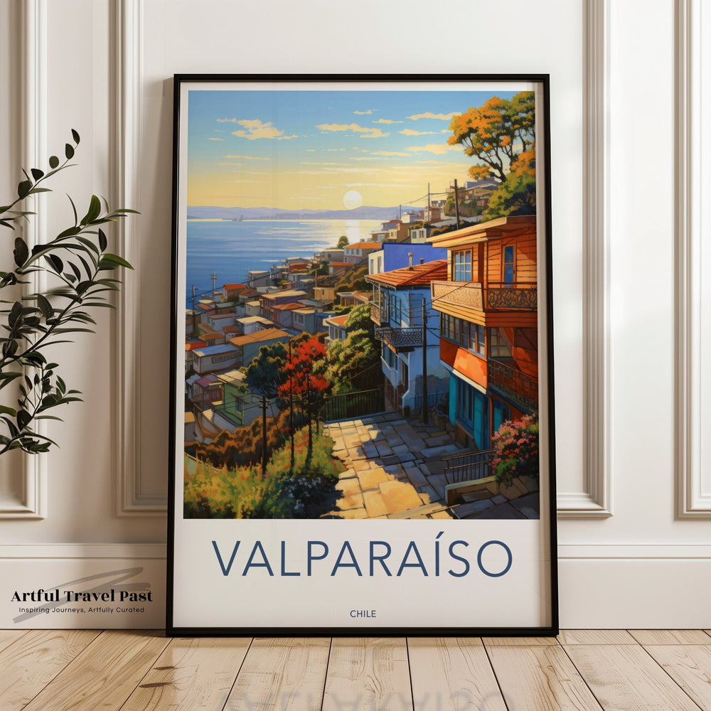 Valparaíso Poster | Chile Wall Art | South America Decor