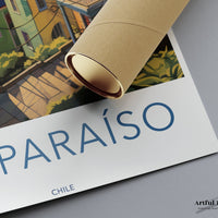 Valparaíso Poster | Chile Wall Art | South America Decor