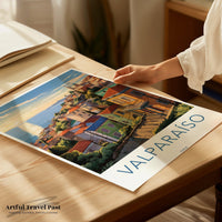 Valparaíso Poster | Chile Wall Art | South America Decor